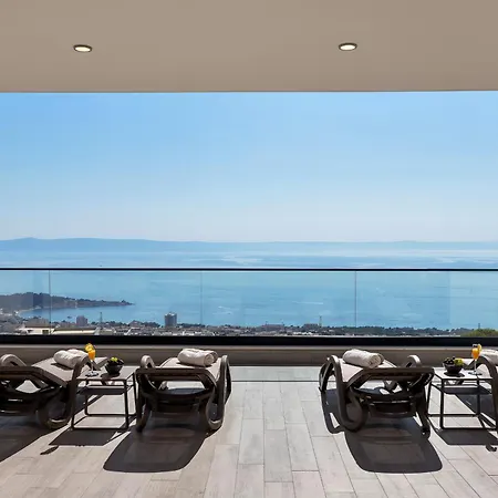 Luxury Basak With Infinity Pool And Sea View ヴィラ マカルスカ
